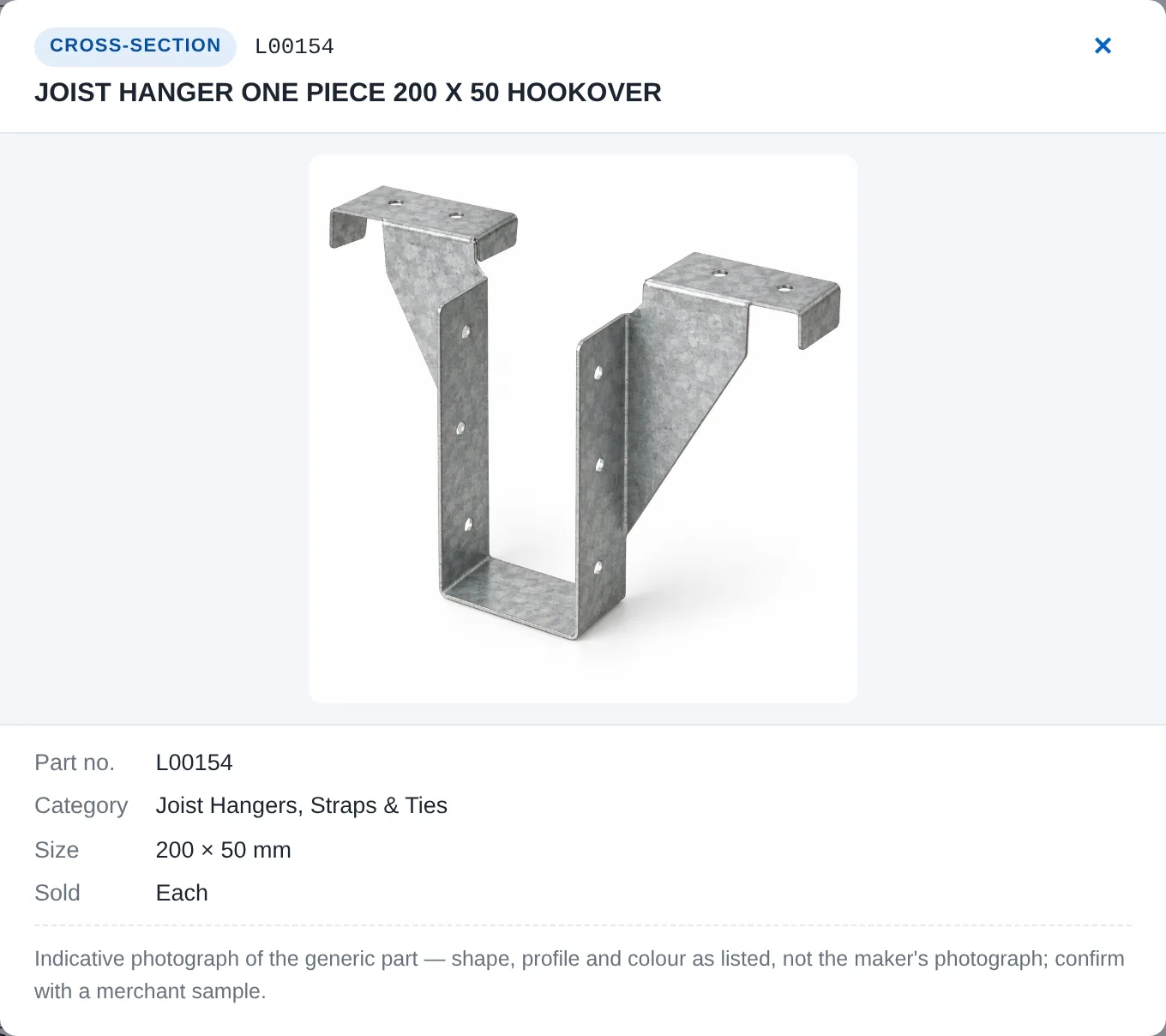 Joist hangers, straps and ties